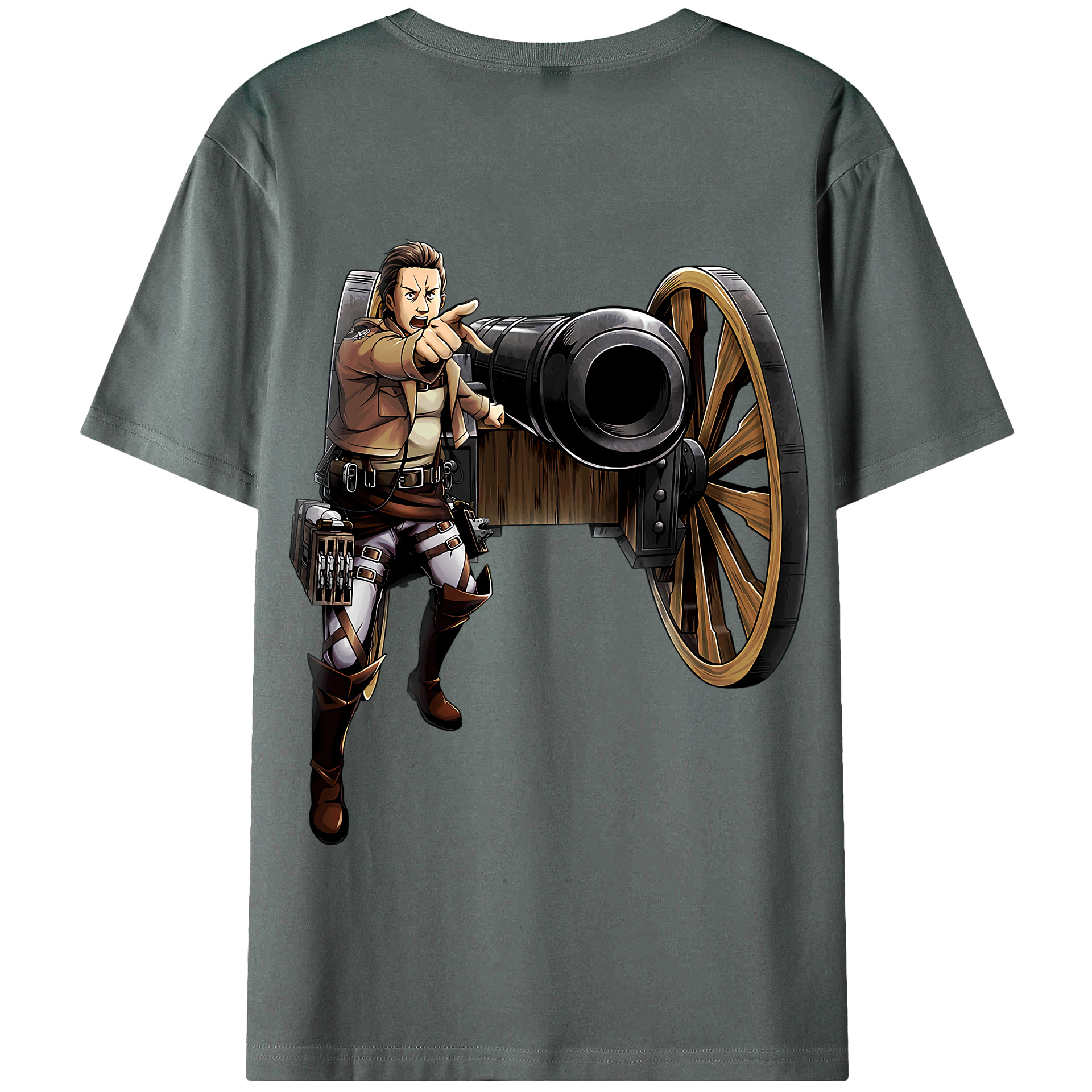 （画像用） 進撃の巨人 Attack on Titan 綿100％半袖Tシャツ（背面プリント）